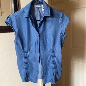 Emma James Denim Shirt size 4 Petite